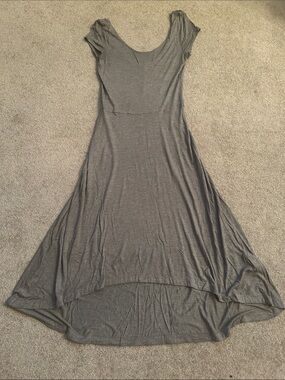 GAP Charcoal Scoop-Neck High-Low Dress